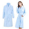 CHINEE Women's Woven Microfiber Bathrobe Kimono Robe with Elastic Waist for Summer Beach Pool and After Shower Use