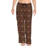 CHINEE Women's Woven Pajama Pants Custom Logo Elastic Waist Breathable Soft Printed Homewear Summer Sleep