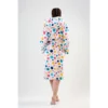 CHINEE XXL Women's Soft Long Sleeve Hooded Robe with Pockets Sleepwear