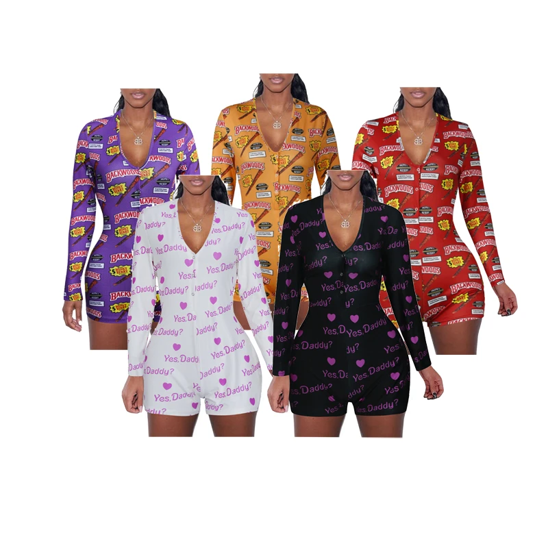 CHINEE YES DADDY Backwoods Sleeping Wear Pijamas Women Onesie Adult