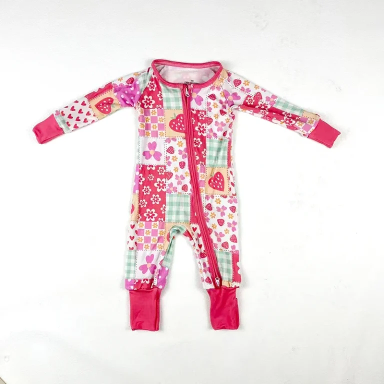 CHINEE-ZhengPai-Custom-Print-Bamboo-Fiber-Baby-Zipper-Footed-Sleeper-Romper-Clothes-Toddler-Kids-Pajamas-Clothing