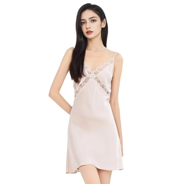 CHINEE-ladies-silk-nightgown-100-mulberry-silk-nightgown