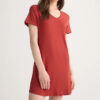 CHINEE short sleeve women's sleep shirts summer Pajama T Shirt modal Jersey womens night Dress Eco Friendly Womens Nightgown