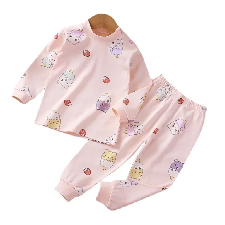 100-Cotton-Baby-Pajamas-Unisex-Kids-Clothing-Sets