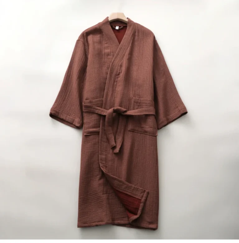 100-Cotton-Gauze-Bathrobe-for-Men-and-Women-Thick-Winter-Hotel-Style-Kimono-Robe-with-Wide-Belt-Couples-Home-Spa-Robe
