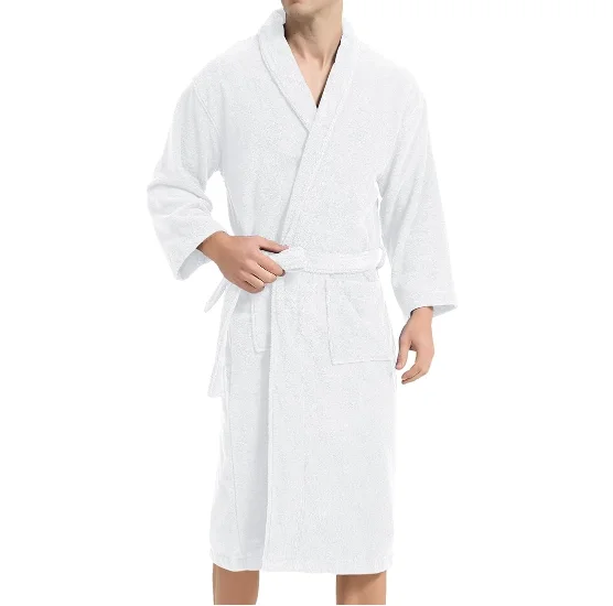100-Cotton-Luxury-Robe-Super-Soft-Men-Women-Towel-Terry-Bathrobe-Spa-Travel