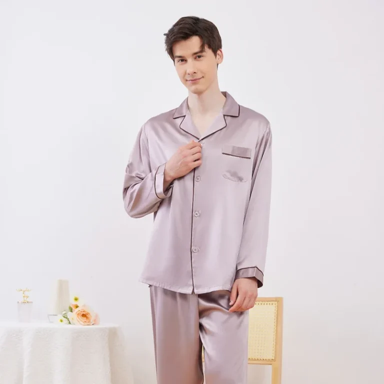 100-Pure-Silk-Plain-Dyed-Men-Sleepwear-Long-Sleeve-Pajama-Long-Sleeve-Private-Label-Mens-Pajamas-Sets