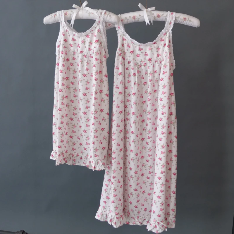100% Rayon Printed Nightdress Nightgown Dress