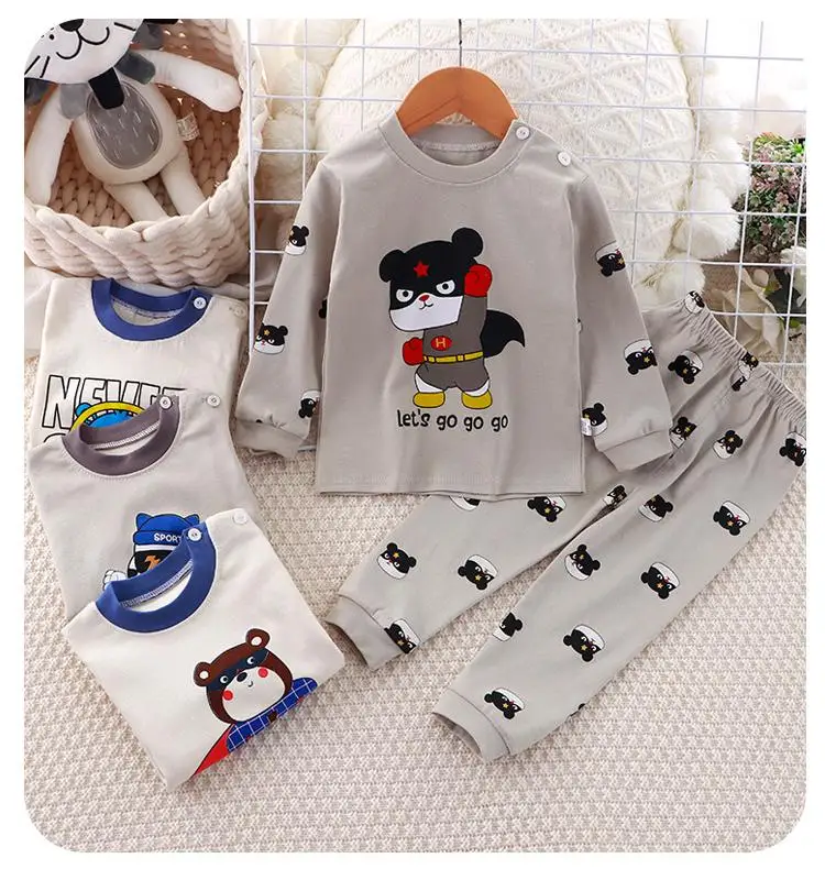 2-Long-Sleeve-Baby-Pajamas-Kids-100-Cotton-Kids-Pajamas-Sleepwear-Baby-Casual-Loungewear-Sets-1-7Years