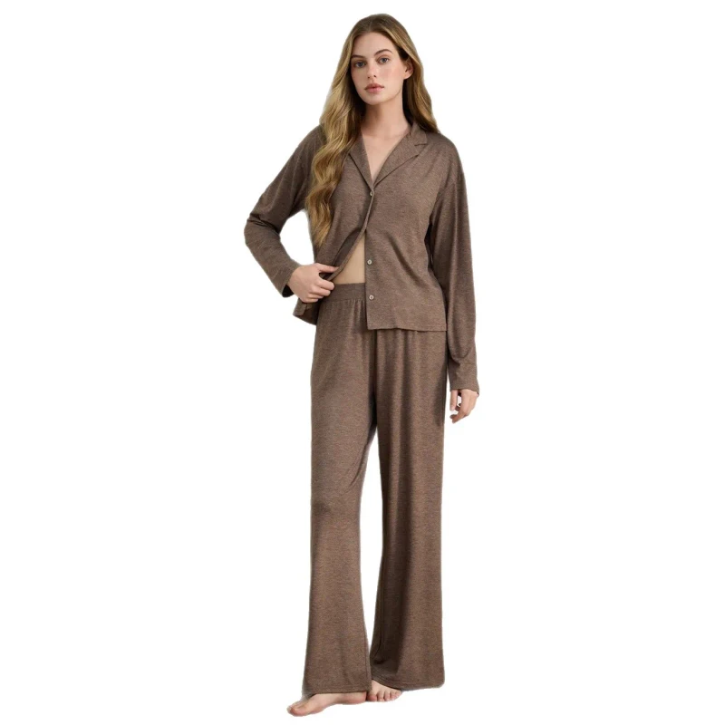2 Piece Cotton Women's Sleepwear Cotton Lounge Wear Sets Cotton Pajamas Set Night Wear for Women