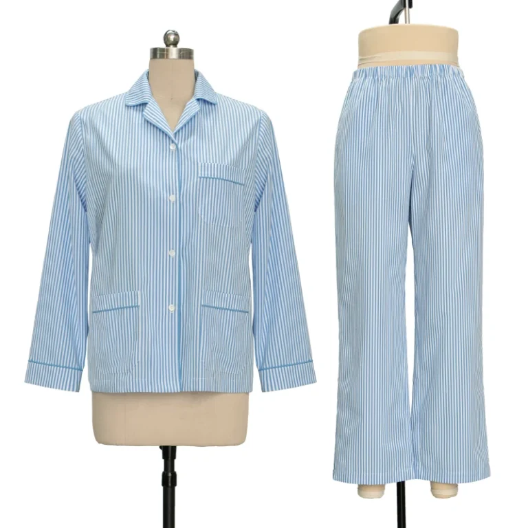 2-Pieces-Striped-Womens-Pajamas-100-Cotton-Sleepwear-Lounge-Wear-Sets-Custom-Ladies-Loungewear-Pjs
