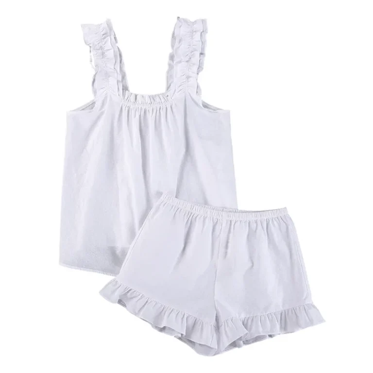 2-piece-Camisole-and-Shorts-Pajamas-Set-Women-Sleepwear-Summer-Plus-Size