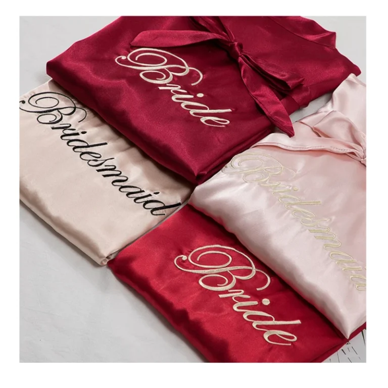 2903-OEM-Custom-PolyesterSpandex-Pink-Personalized-Bridesmaid-Robes