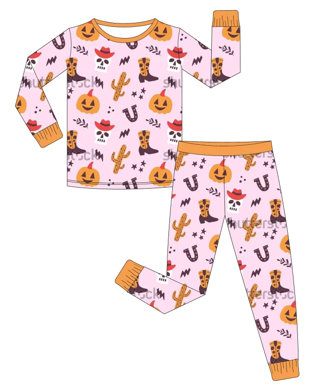 2pcs-Bamboo-Family-Matching-PJs-Long-Sleeve-Top-Pants-for-Toddler-Low-MOQ-Factory-Direct
