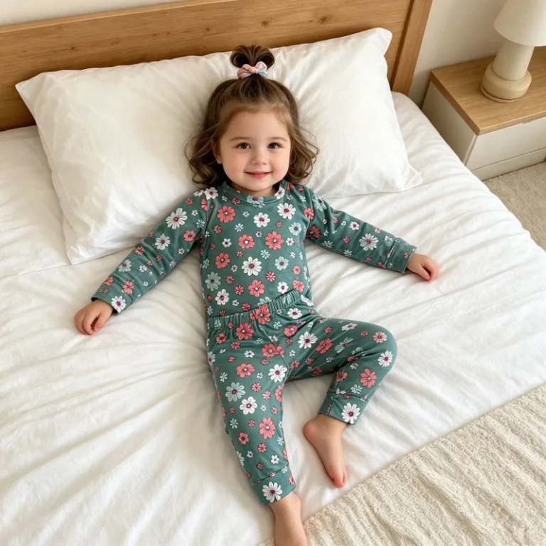 3-7-Day-Customizable-Factory-Childrens-Clothing-Toddler-Child-Cotton-Pajama-Set-Long-Sleeve-Girls-Clothing-Set