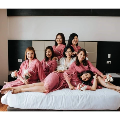 3028-Factory-Cotton-Robe-Women-Morning-Gown-Bathrobe-Bridesmaid-Robes