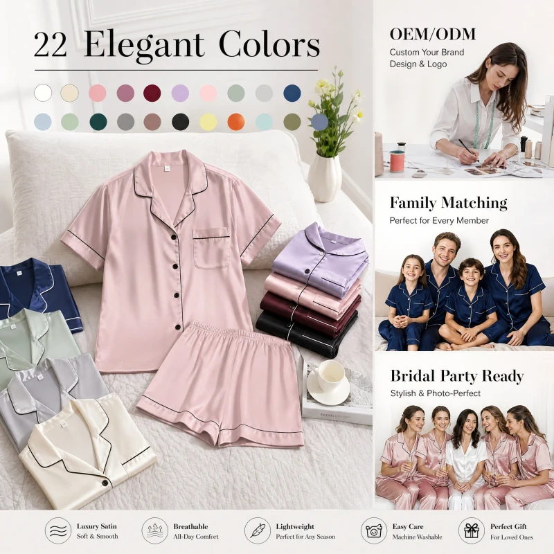 3034 Pajama Ladies Pajamas 80%polyester&20%spandex Robes Women Sleepwear Pajamas Women