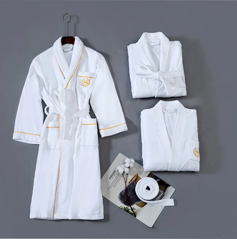 5-Star-Luxury-Hotel-Custom-Logo-Bathrobe-Cut-Pile-Embroidered-Pure-Cotton-Bathrobe-Bath-Robe-Spa-Robe