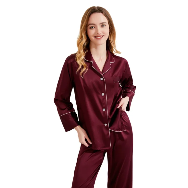 6001-Custom-Logo-and-Design-Mulberry-Spandex-Polyester-Comfortable-Home-Wear-Pajama