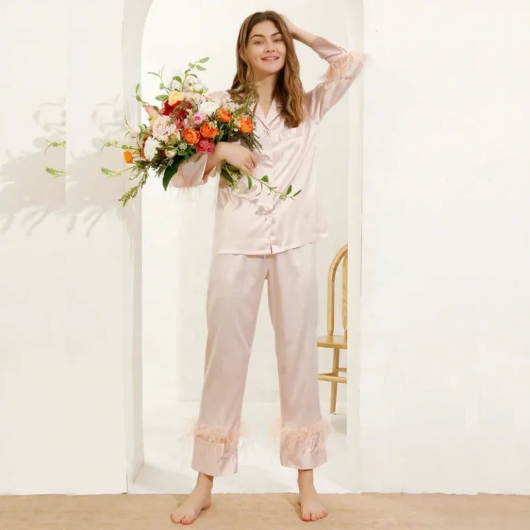 6023-6027-Bridal-Morning-Gown-Women-Sleeve-Feather-Nightgown-Wedding-Bridesmaid-Group-Wedding-Kimono-Bathrobe