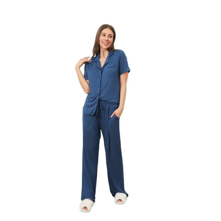 8006-Design-Modal-Pajamas-Set-for-Women-Sleepwear-Night-Dress-Bride-Womens-Robe-Short-Gown-for-Ladies