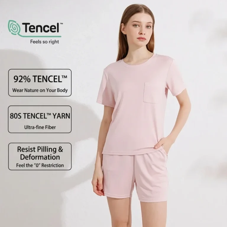 80S-Lenzing-Modal-Tencel-Pajamas-Womens-Summer-Pajama-Set-Lightweight-Sleepwear-Women-Pajamas-Set