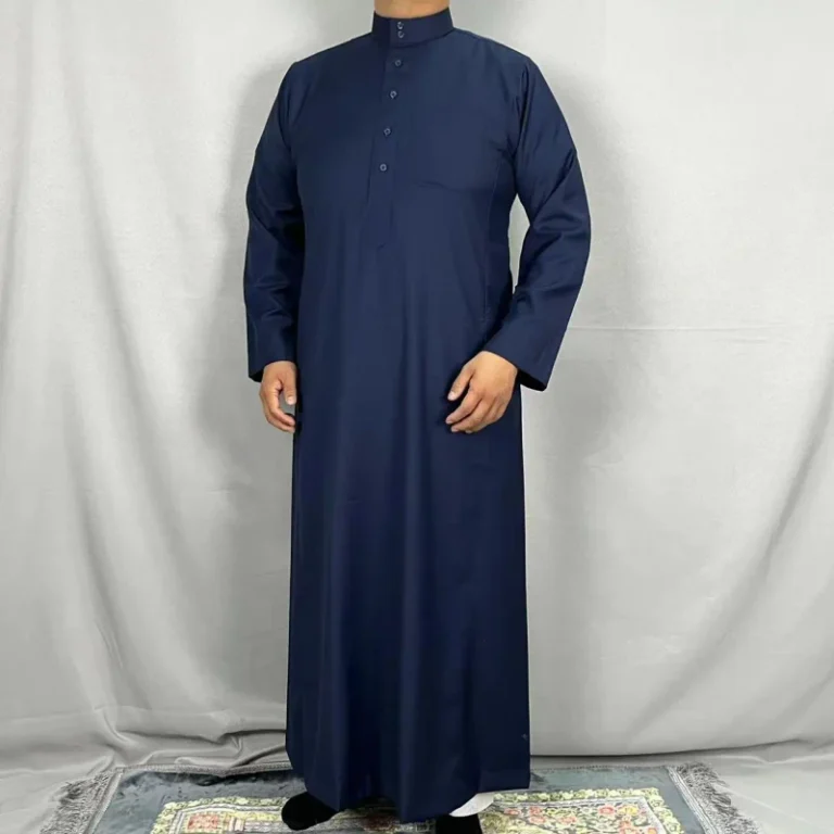 9004-Kuwii-New-Design-Simple-Muslim-Embroidered-Mens-Robe-Dafa-Thobe-Men-Abaya-Islamic-Clothing-Alasel-Thobe