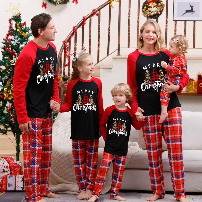 92 Designs Printed Cotton Blank Adult Matching Baby Kids Family Christmas Pajamas Set