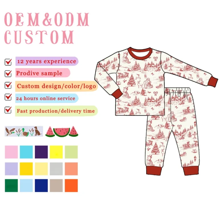 Adorable-Girl-Sleepwear-Custom-Christmas-Pyjamas-Unisex-Toddler-Family-Matching-Breathable-Pajamas-Sets-Winter-for-Boys