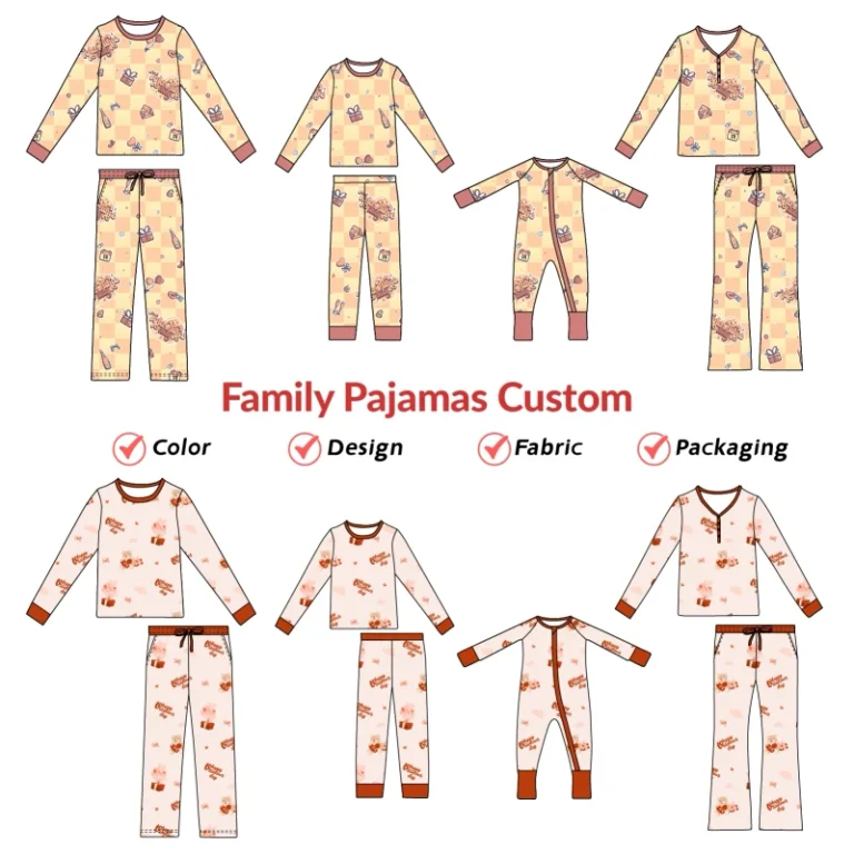 Adult-Modal-Sleeper-Womens-Modal-Pajamas-Fashion-Printing-Family-Clothing-Set