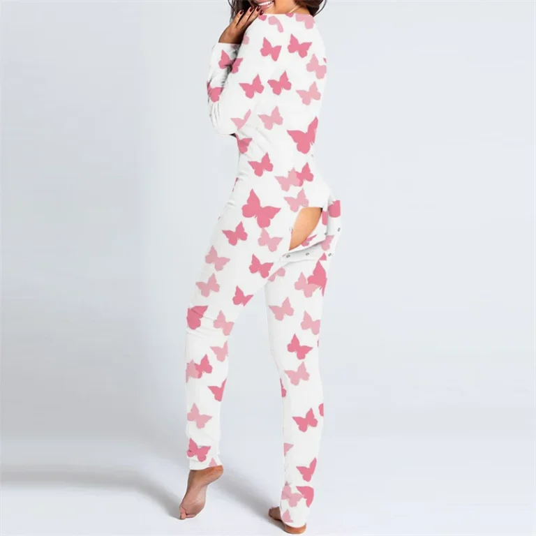 Adult-Plus-Size-Plain-Organic-Cotton-Onesies-Butt-Flap-Pajamas-Custom-Logo-Adult-Designer-Onesie-for-Women