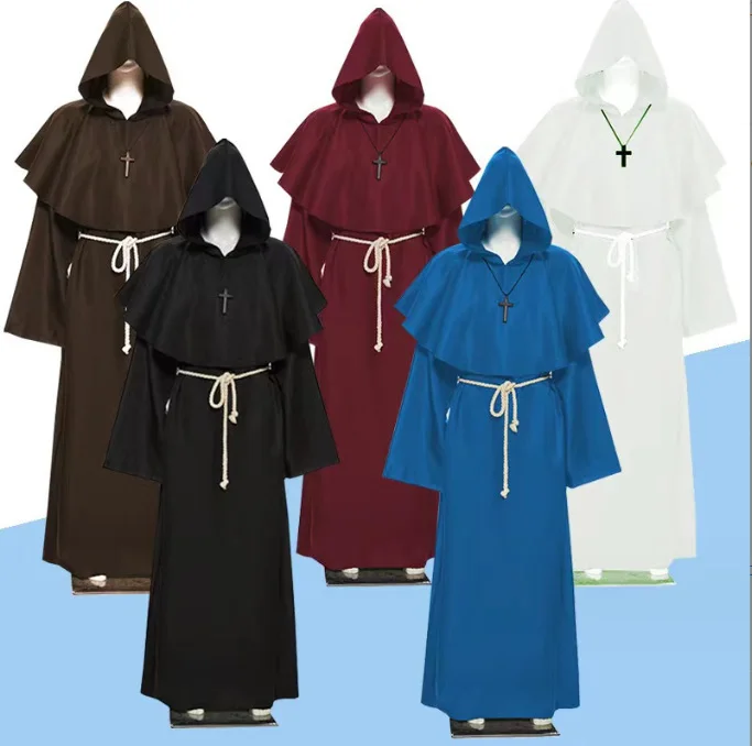 Adult-Renaissance-Priest-Cosplay-Costume-Medieval-Monk-Robe-Hooded-Cowl-Wizard-Cape-Retro-Design-for-Halloween-TV-Dress-Up