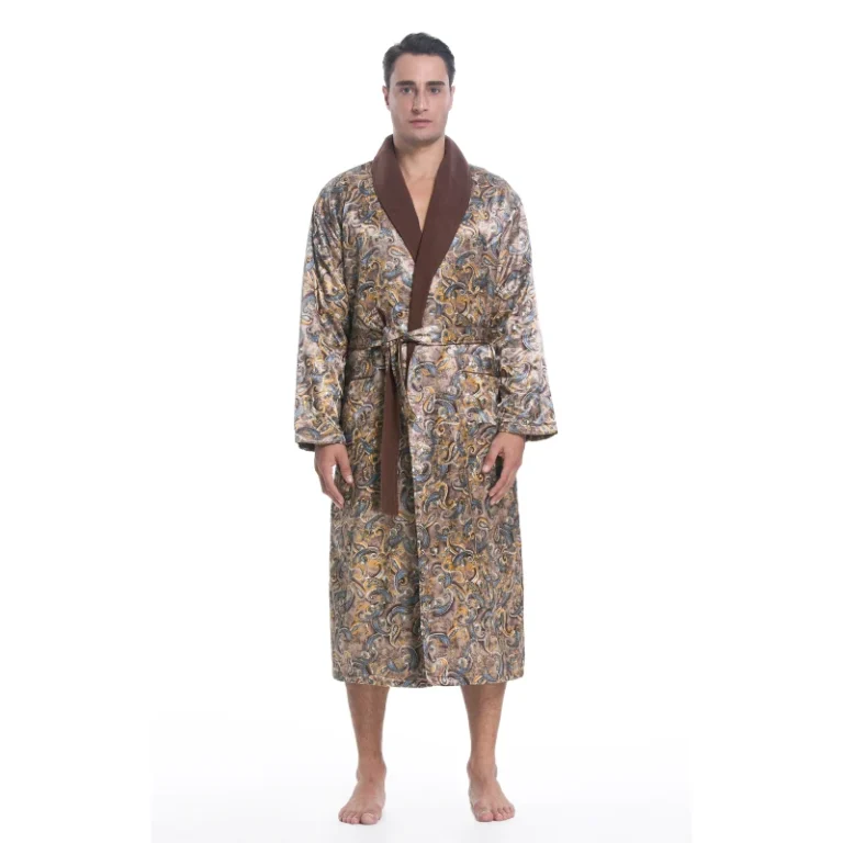 Adult-Sexy-Men-Nightwear-Sleepwear-Luxury-Robes-Silk-Satin-Pajamas-Kimono-Men-Bath-Robe