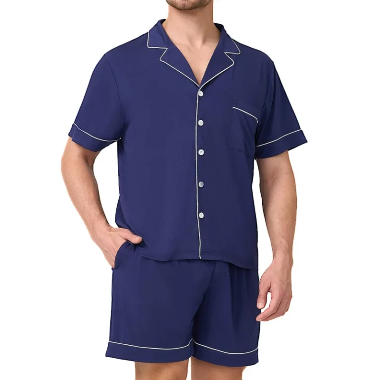 Anti-Odor-Mens-Summer-Bamboo-Pajama-Set-Pj-Shorts-Set-Comfy-Lounge-Set-Custom-Adult-Pyjamas-Pjs