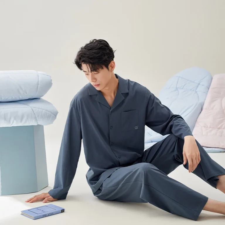 Anzhiban-giant-Silky-Mercerised-Cotton-Casual-Breathable-Pyjamas-for-Mens-Long-Sleeve-Spring-Autumn-Senior-Sense