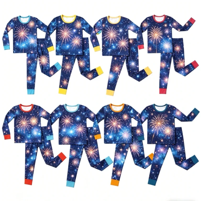 Baby-Bamboo-Casual-Pajama-Set-2-Piece-Full-Sleeve-Quick-Dry-Breathable-Kids-Clothing