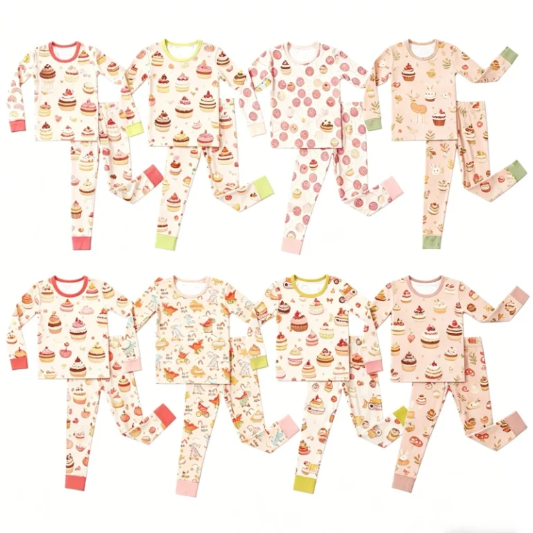 Baby-Bamboo-Casual-Pajama-Set-2pcs-Long-Sleeve-Breathable-Quick-Dry-Comfortable-Unisex-18-24-Months-Autumn-Spring-Kids-Clothing