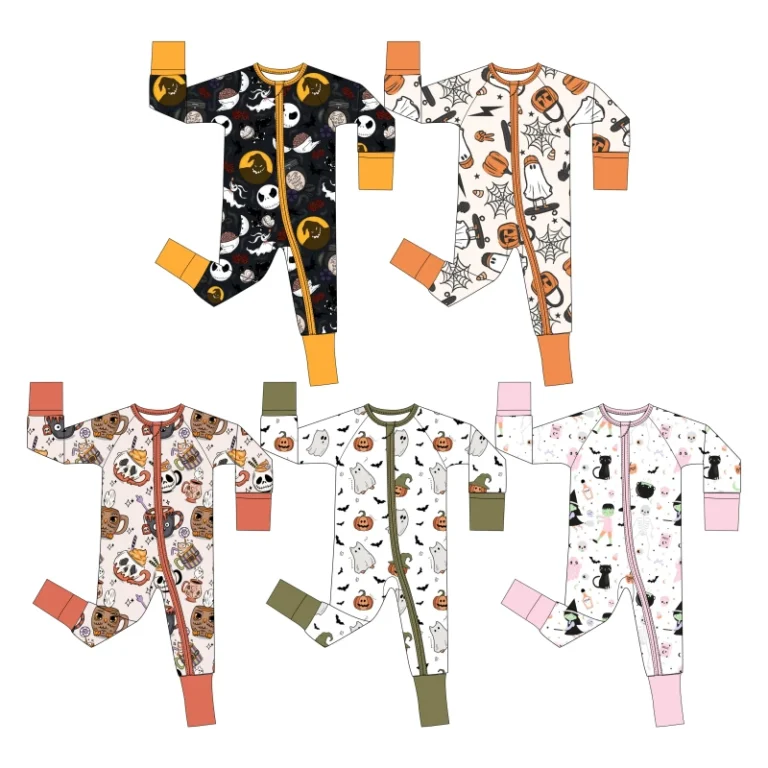 Baby-Bamboo-Casual-Pajamas-Mystery-Box-Set-Unisex-220-GSM-Anti-Shrink-Customizable-Patterns