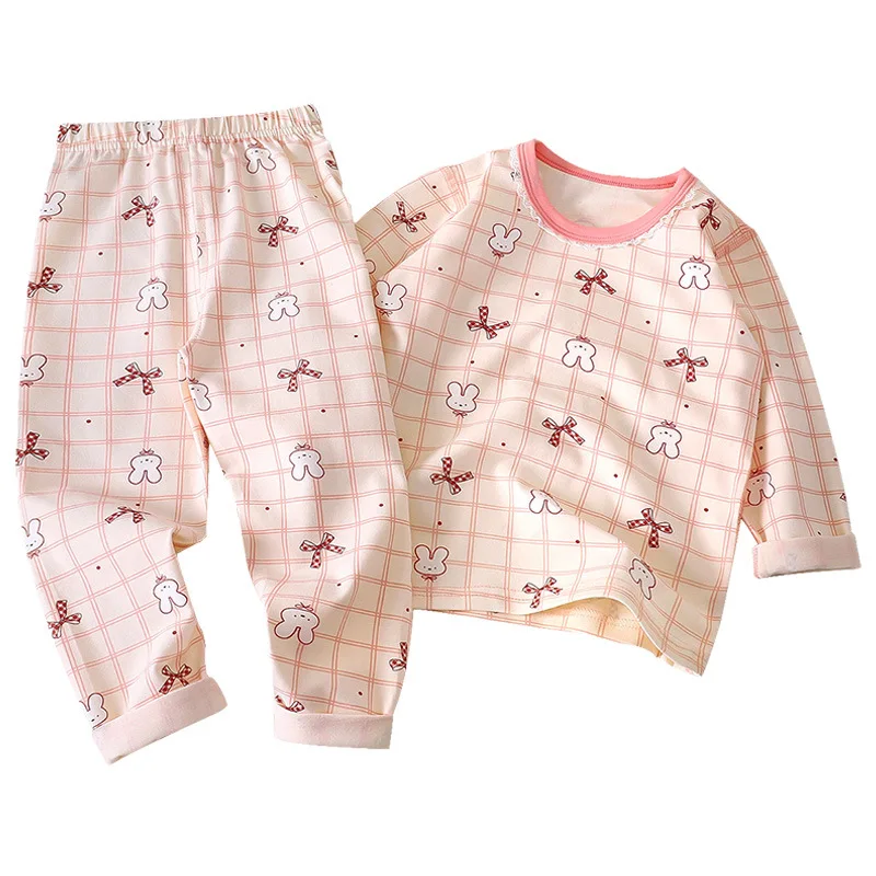 Baby Bamboo Pajamas Organic Organic Cotton Full Sleeve Spring Autumn Baby Pajamas Set Sleeping Clothes Sets Two Piece