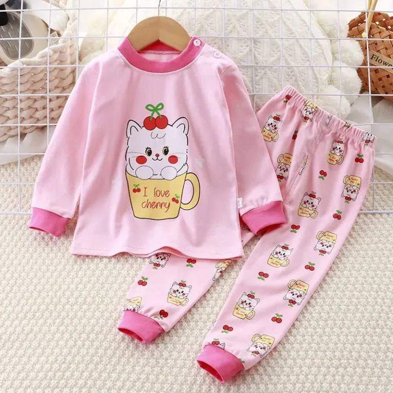 Baby-Clothes-Cotton-Toddler-Boys-Girls-Sleepwear-Pjs-2-Pcs-Set-Kids-Pajamas-Sets