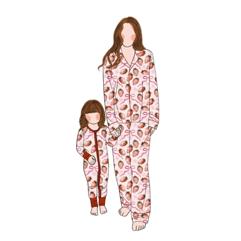 Baby-Clothes-High-Quality-Bamboo-Fiber-Comfortable-Breathable-Pajamas-Set-Kid-Family-Matching-Pajamas