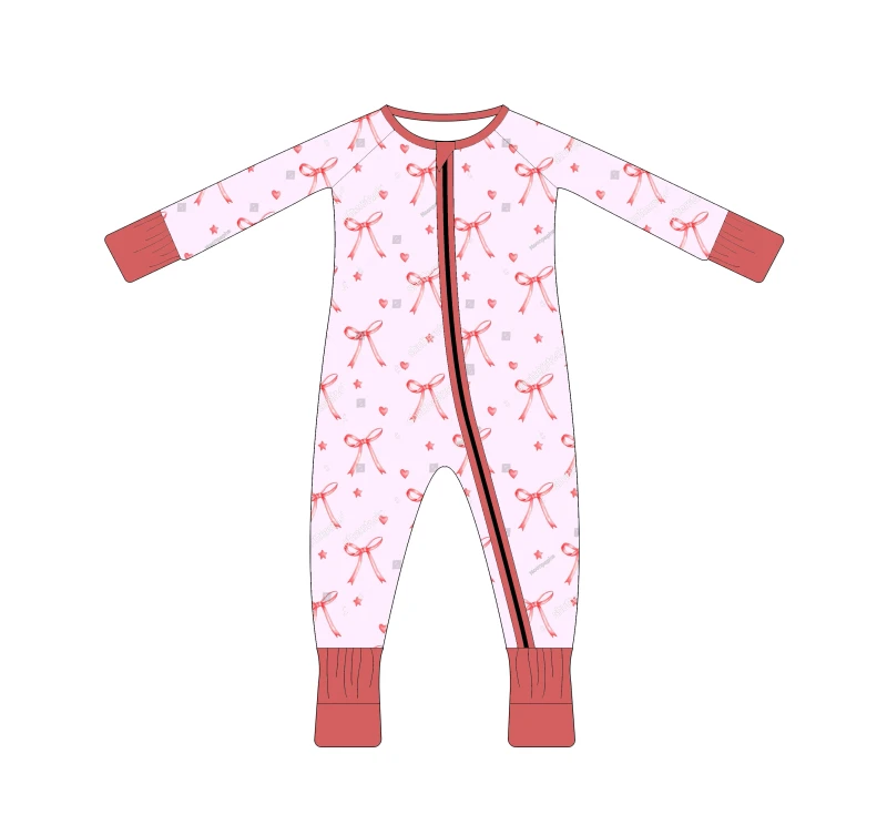 Baby Clothes Newborn Sleepsuit Baby Zippy Romper 95% Bamboo Soft Bamboo Pajamas Sleeper Baby Pajamas Custom Print