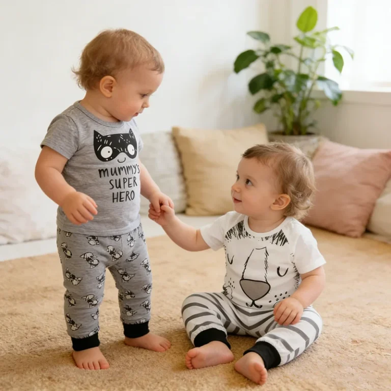 Baby-Clothing-Set-Cotton-Newborn-Clothes-Summer-Outfits-Short-Sleeve-Sleepwear-New-Born-Pajamas-Baby-Boys-Girls-Clothes-Set