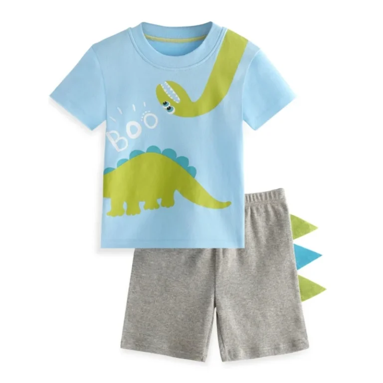 Baby-Girls-Outfits-Custom-Print-Cotton-Pajamas-Sets-Short-Sleeve-DIY-Colouring-2pcs-Summer