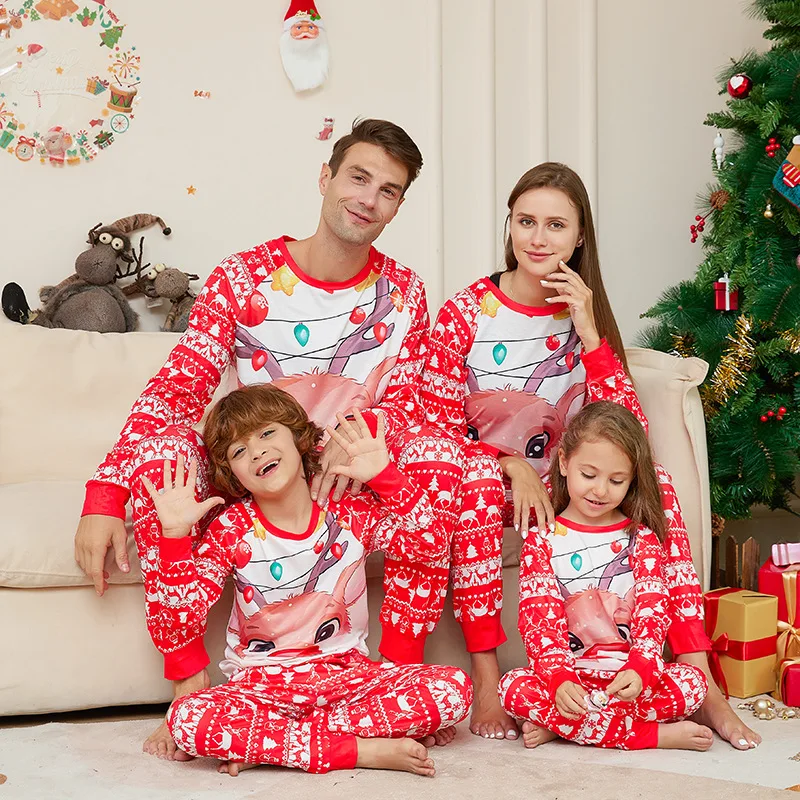 Baby Kids Christmas Pijamas Clothes Women Dad Family Christmas Pjs Pajamas Matching Sets