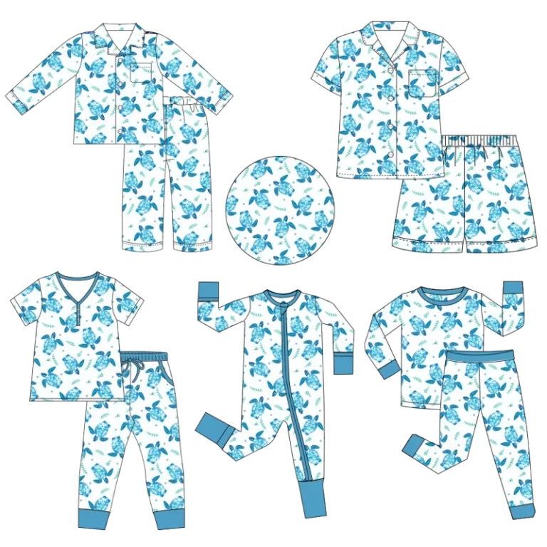 Baby-Pajamas-Soft-Bamboo-Pajamas-Toddler-Print-Bamboo-Pajamas