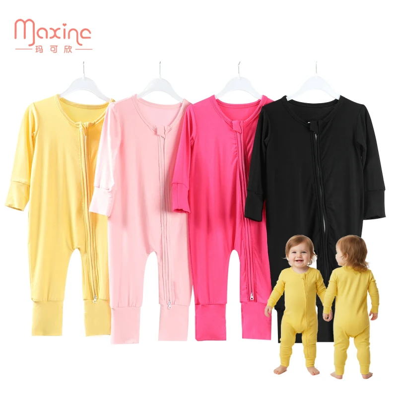 Baby Romper Pajamas Custom Long Sleeve Toddler Sleepwear Unisex Infant Jumpsuit for Boys & Girls Clothing