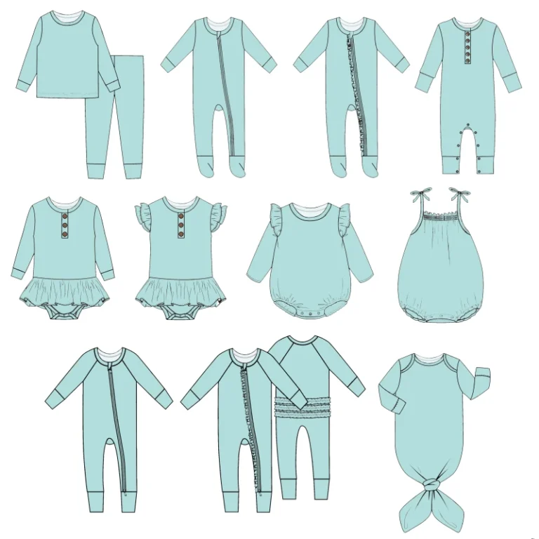 Baby-Rompers-Custom-Print-Baby-Sleepsuit-Bamboo-Footie-Zipper-Toddler-Pajamas-for-Kids