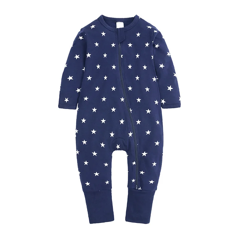 Baby Sleepwear Pajamas Eco friendly Pima Infant Clothes Spandex Cotton Soft Toddler Baby Long Sleeve Pajamas