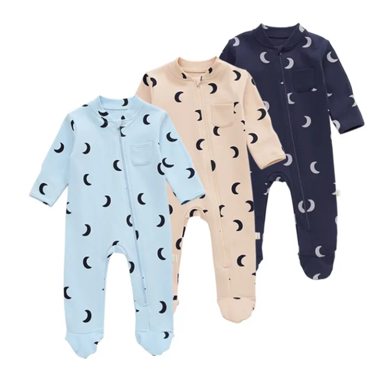 Baby-Sleepwear-Pajamas-Newborn-Long-Sleeve-Zipper-Baby-Jumpsuit-Newborn-Clothes